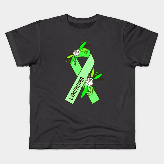 Lymphoma Awareness Kids T-Shirt by Sloth Station